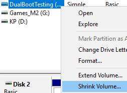 Shrink Volume